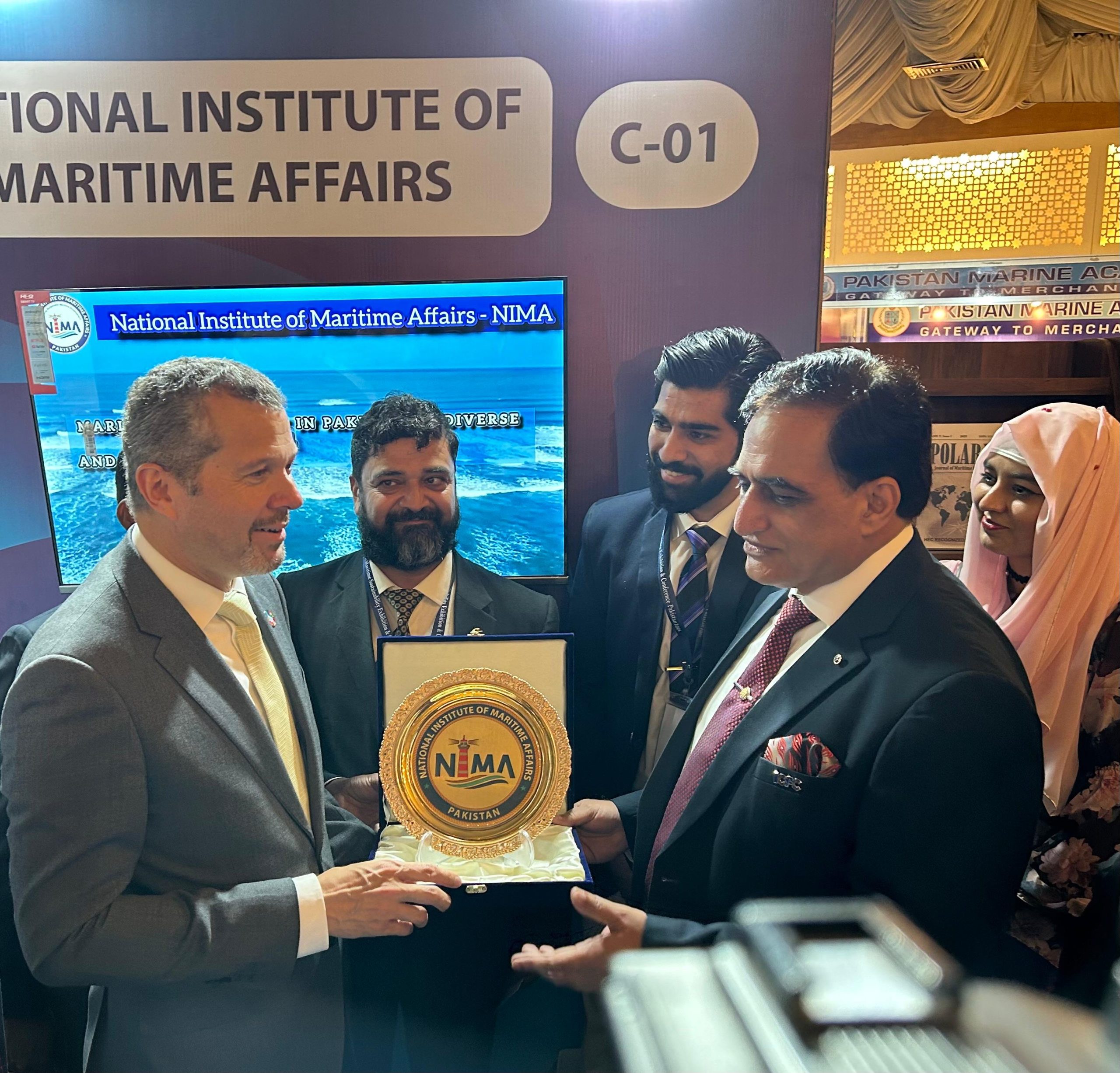 NIMA researchers presented their work and received praise from IMO Secretary General H.E. Mr. Arsenio Dominguez and Federal Minister Mr. Qaiser Ahmed Sheikh