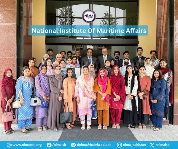 Dy Secy at the Min of Defence accompanied by a team of interns, visited NIMA
