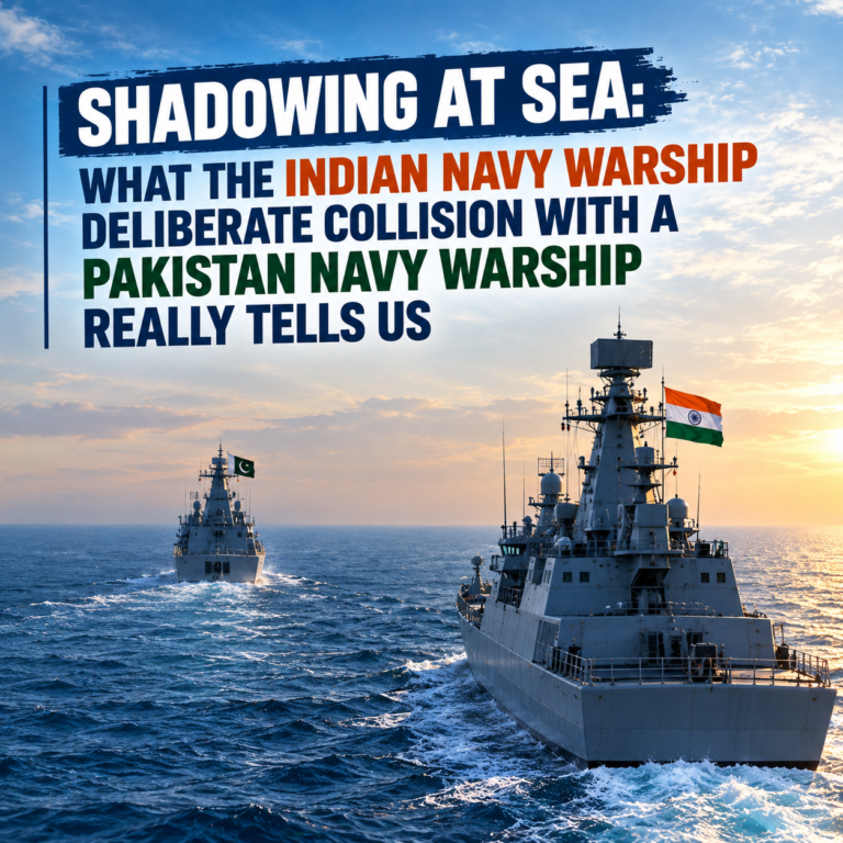 SHADOWING AT SEA: WHAT THE INDIAN NAVY WARSHIP DELIBERATE COLLISION WITH A PAKISTAN NAVY WARSHIP REALLY TELLS US